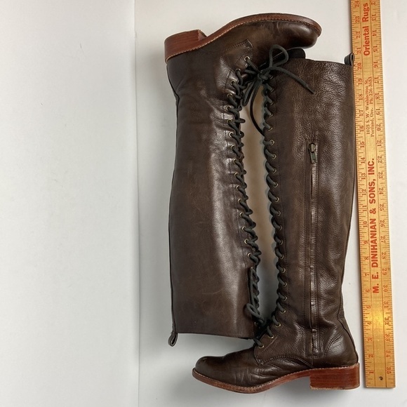 FREE PEOPLE Anthropologie GEE WAWA LACE UP BOOT 7 Boho Witchy Winter Steampunk - Picture 14 of 15